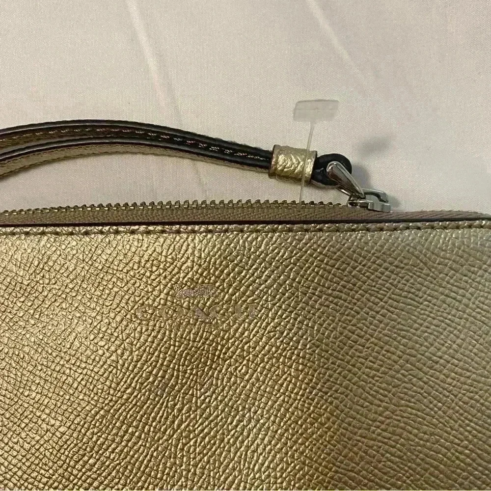 Coach Gold Wristlet